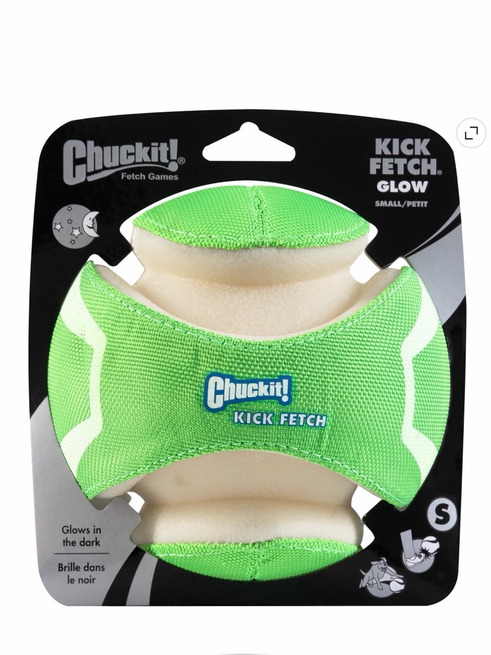 NWT Chuckit! Kick Fetch Glow Ball